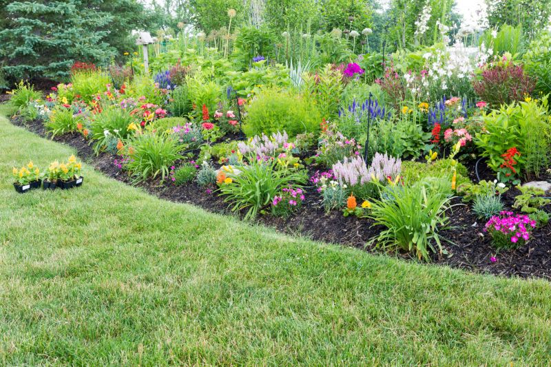 Flower Bed Mulching